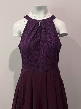 Lace Purple Dress by DressyStar